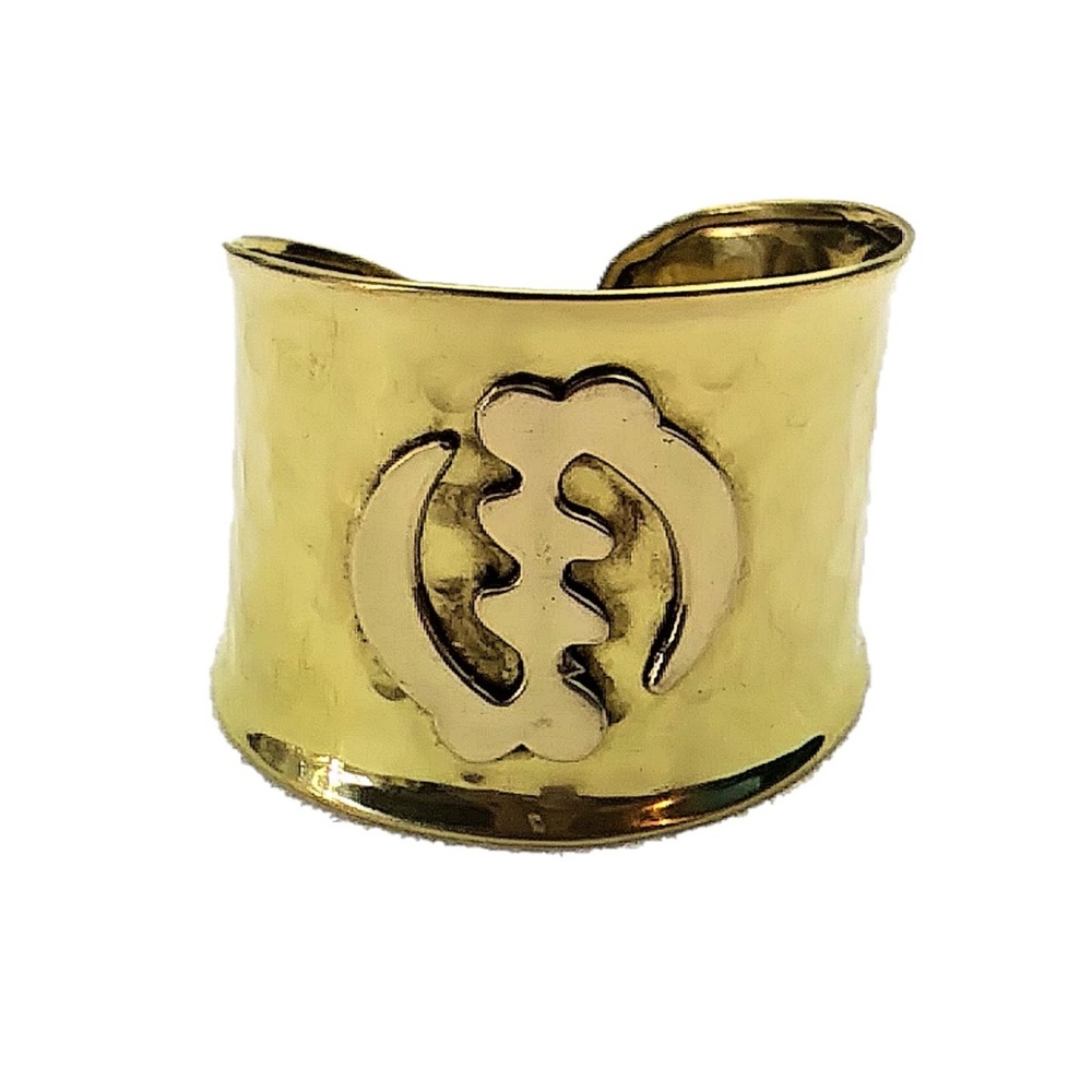 Brass Gye Nyame Cuff Bracelet